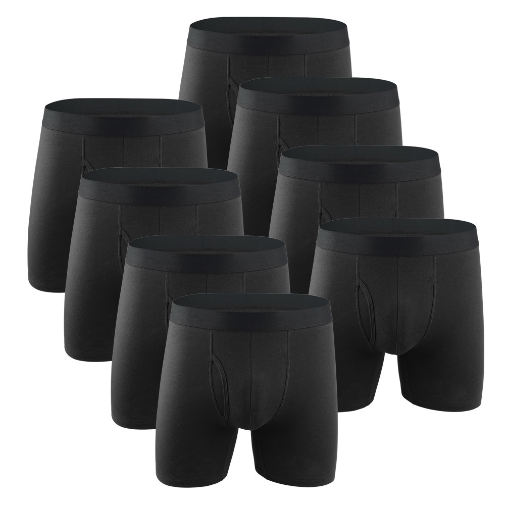 

Underpants Underwear Men Boxers Long  Clothing Shorts Cotton Man Panties Boxershorts boxer hombre ropa interior 221119, Wcf04-2black2gray