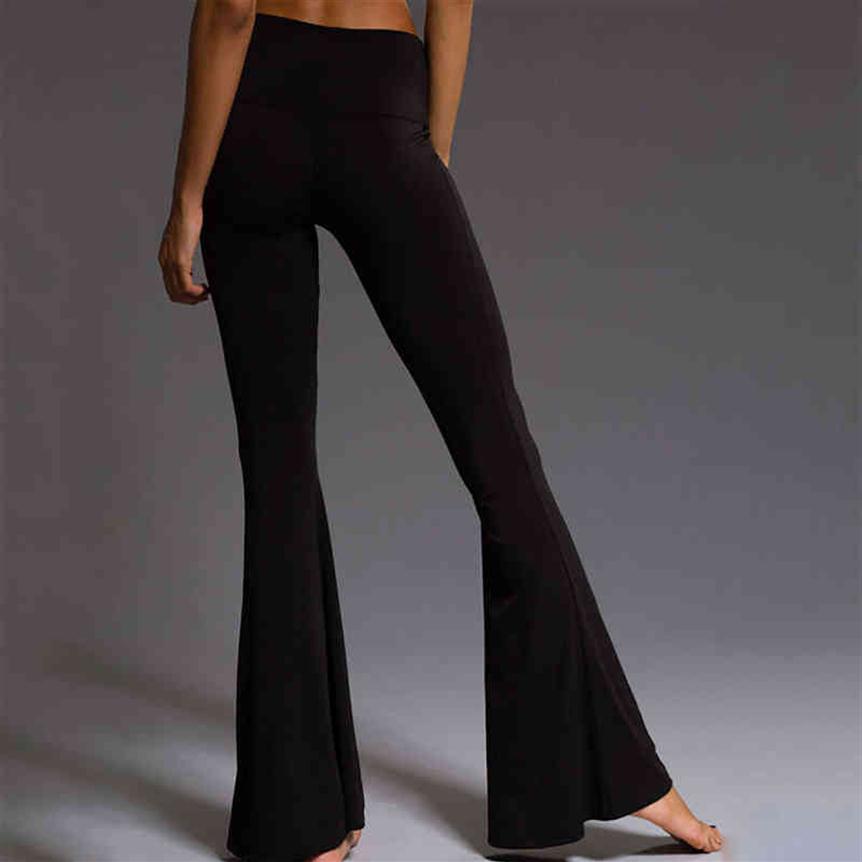 

yoga Leggings Flare Women' Casual High Waist Fitness Legging Wide Leg Long Yoga Pants Palazzo Bell Bottom Workout Trousers H12212632