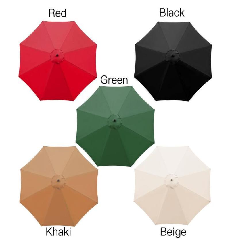 

Shade Beach Umbrella Replacement Canopy Garden Patio Meters AntiUv Polyester Cloth Parasol Plage Without Mental Structure 1, Red