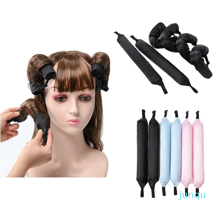 

Soft Sleep Hair Rollers Foam Pillow Stain Heatless Curlers DIY Sponge Hair Rollers Flexible Hair Styling Tools for Women Girls