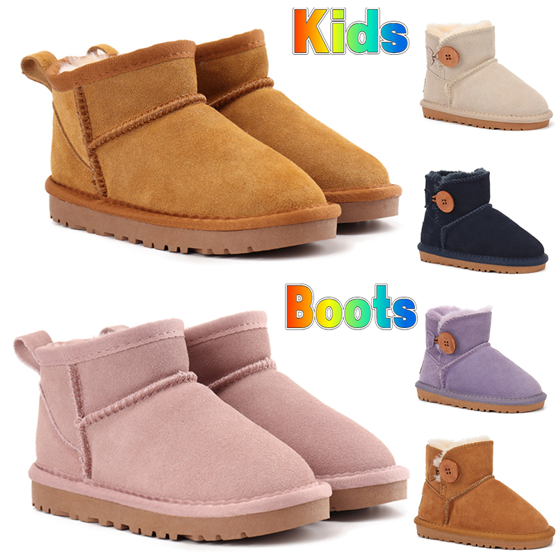 

Australia Kids boots winter snow boot Children shoes Designer Classic Ultra Mini Boot Botton baby boys girls Ankle booties kid fur Suede shearling warm wool shoe, Bubble wrap packaging