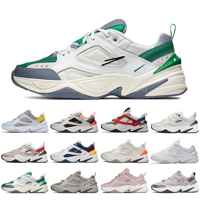 

M2K Tekno Phantom White Pure Platinum Running Shoes Designers Woman Man Team Hyper Jade Pink Twill Denim Sneakers Light Bone Plum Chalk Dad, Color 5