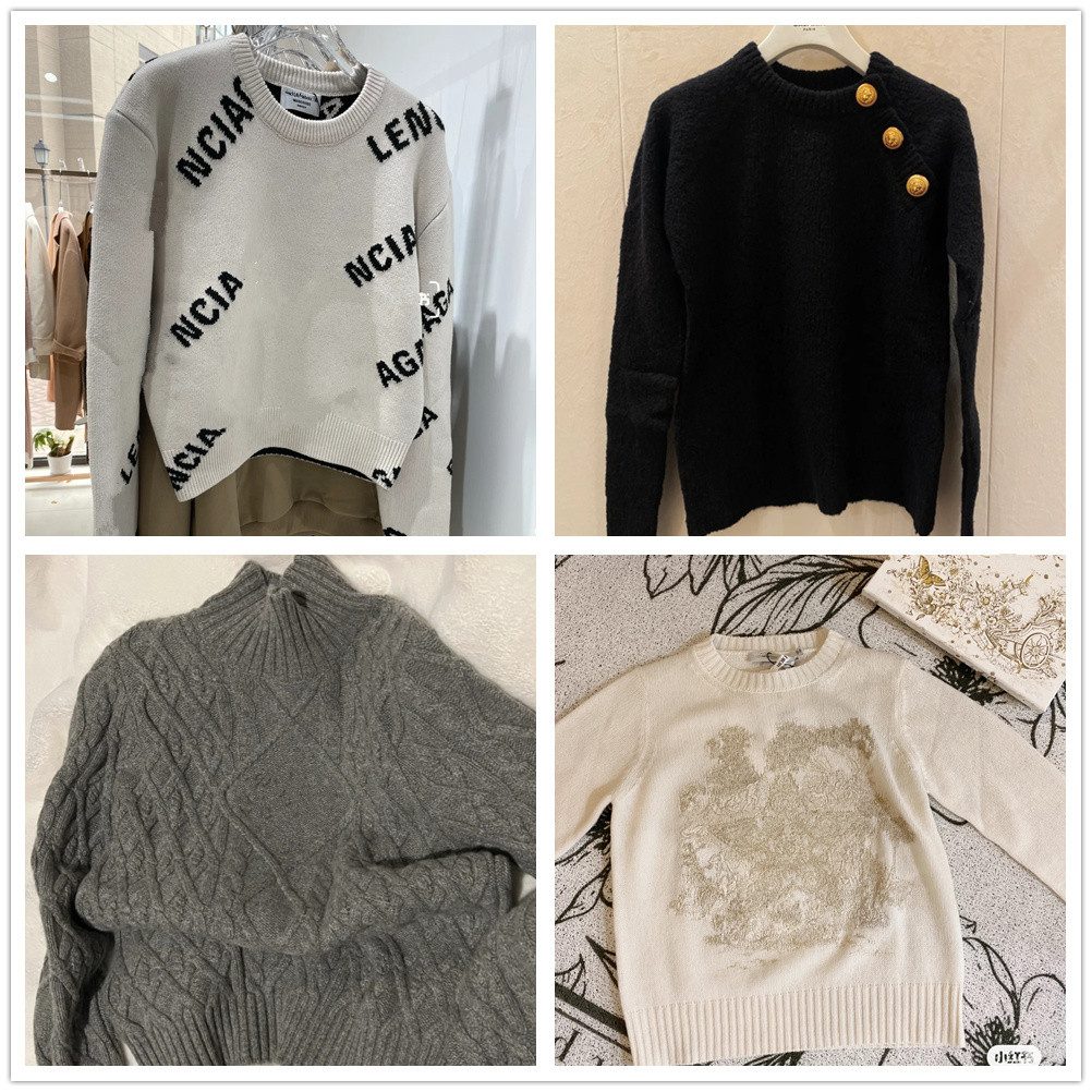 

2022 Vintage Autumn Winter New Cartoon Sweater Women Black Pullvers Luxury designer Sweaters Long Sleeve Ladies Knitted Jumpers Tops Streetwear bb, T1 high quality 45