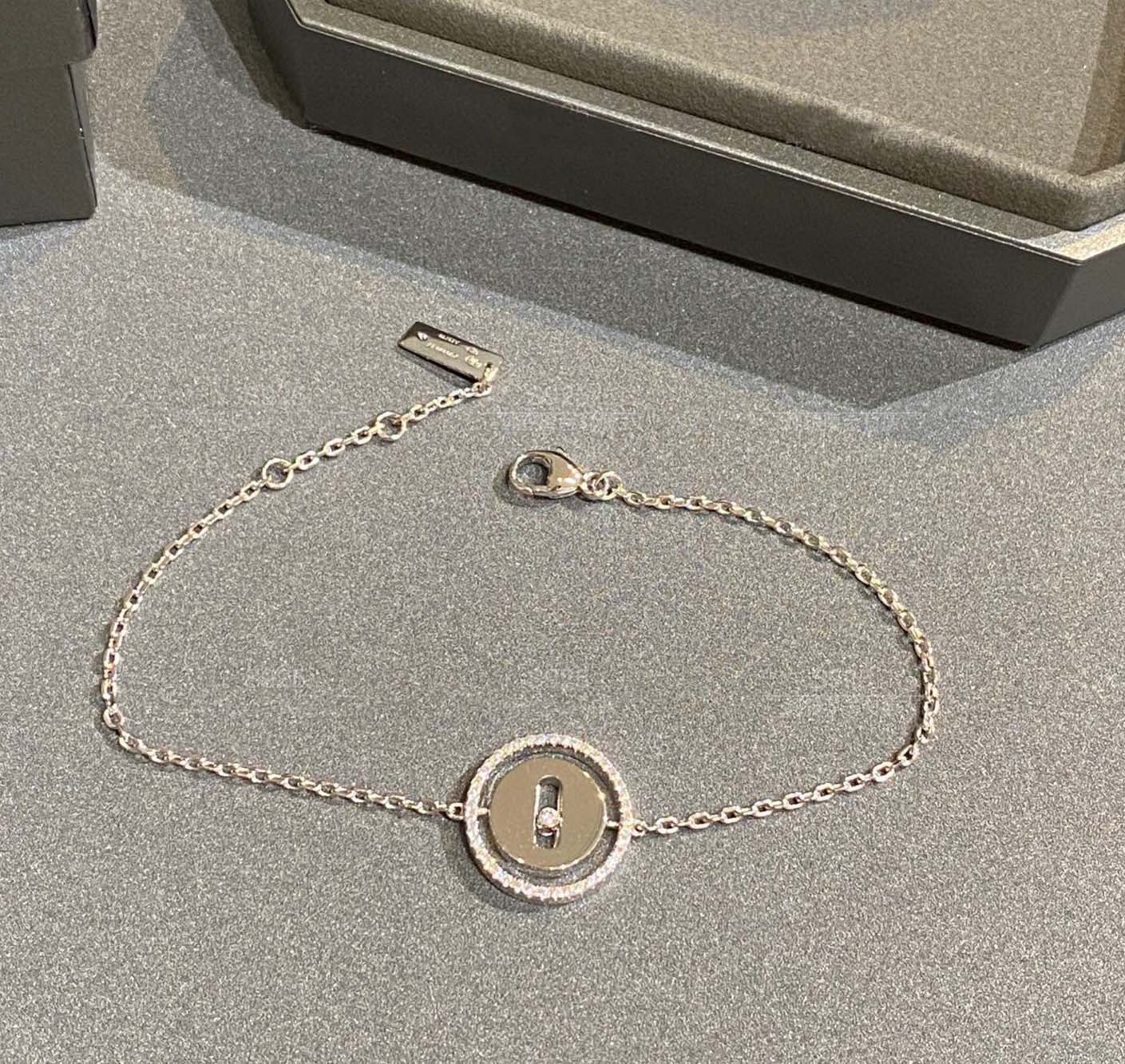 

2022 Luxury quality round shape Charm pendant necklace with diamond in two colors plated have stamp PS4955