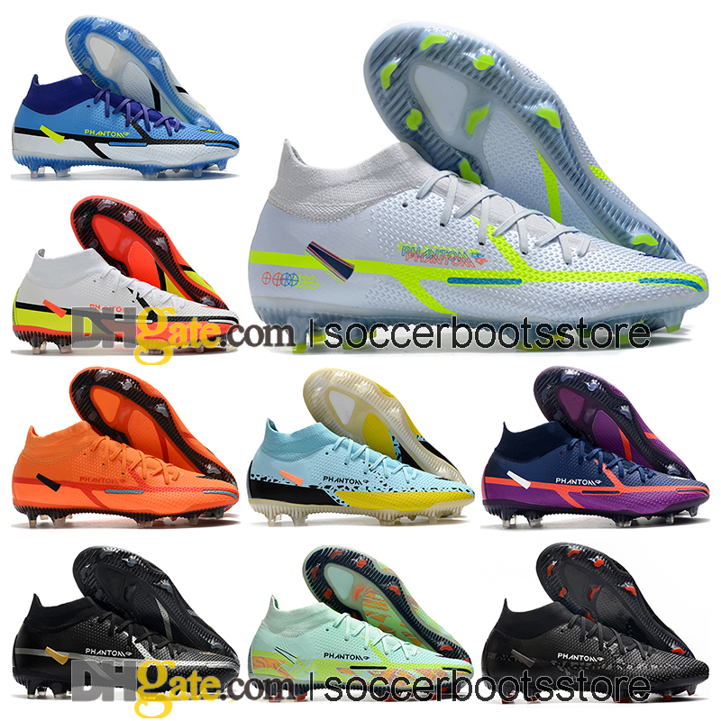 

Kids High Ankle Football Boots Phantom GT2 Dynamic Fit Elite FG Firm Ground Cleats Neymar ACC Phantom GT Soccer Shoes Mens Top Outdoor Trainers Botas De Futbol, Color 4