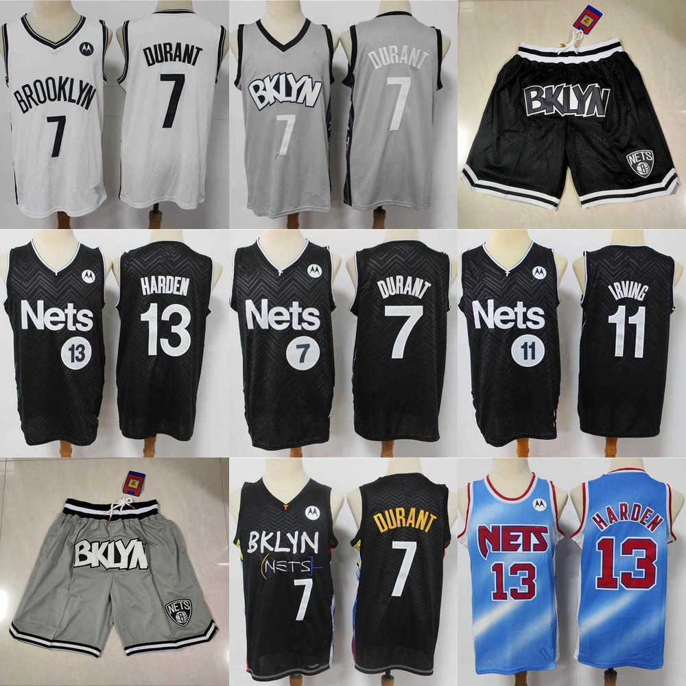 

Brooklyn''Nets''Mens Throwback Jersey Kyrie 7''Durant Kevin 11''Irving Basketball Shorts Basketball Jersey black, Color