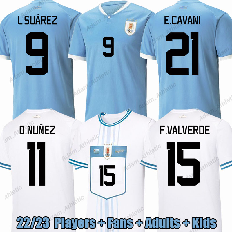 

Uruguays Soccer Jerseys 2022 Camiseta Uruguaya World Cup D.nunez E.cavani L.suarez Uruguayan Football Shirts Kids Kit G.de Arrascaeta, 22-23 away