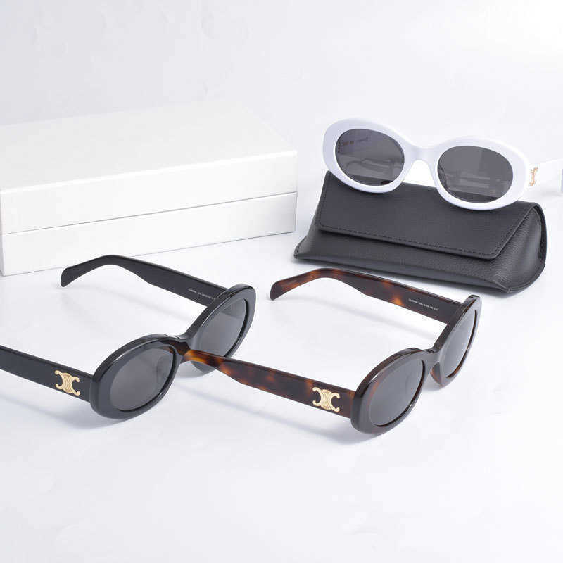 

Arc de Triomphe CL lesbian net Red Sunglasses White Cat's eye glasses