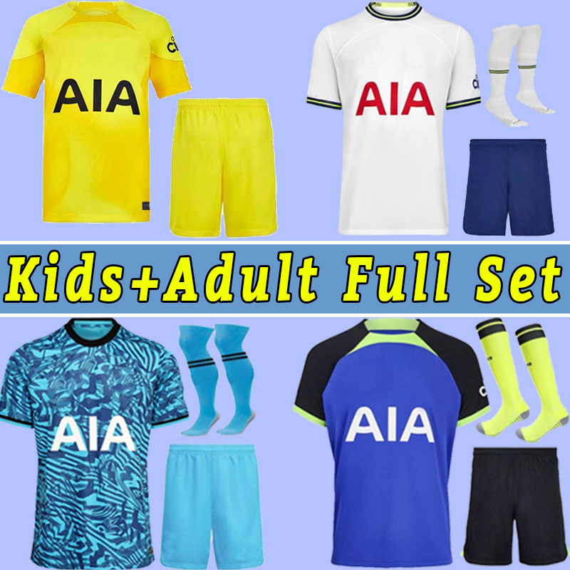 

Full Kit Socks 22 23 SON Soccer Jerseys 2022 2023 Football shirt LUCAS HOjbjerg Loris ROMERO REGUILON BRYAN KULUSEVSKI BENTANCUR KANE RICHARLISON Tottenham kids, Away