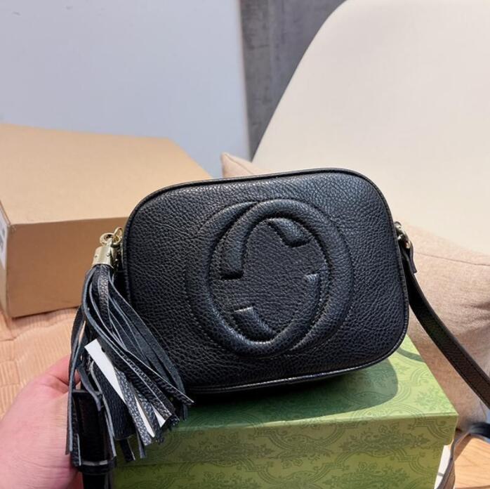 

High Quality Classic Designer Bag Womens Soho Disco Bag small Zipper shoulder bags Leather Handbags Gold Chain Cross body Messenger Purse Wallet 6colors 668, 123