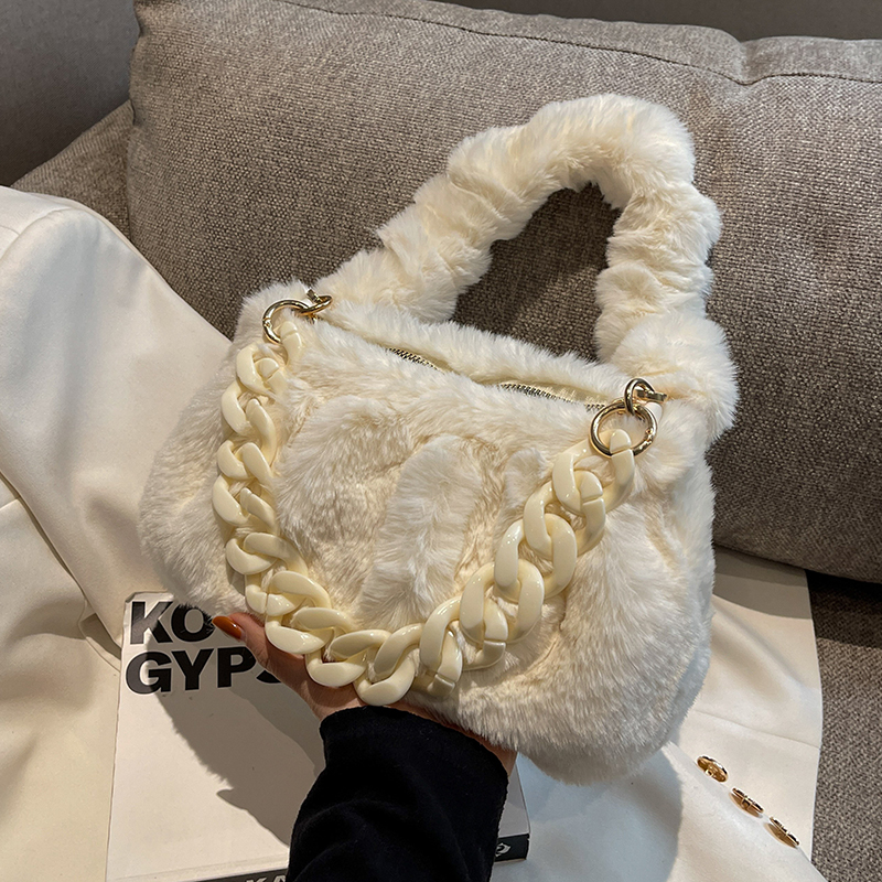 

tote bag shoulder Mossy cross-body bag villus tomentum fluff soft wool weaving knit weave for autumn Winter 2022 unique fluffy Bags HBP womens handbags & purses handbag, 9-24cm-black