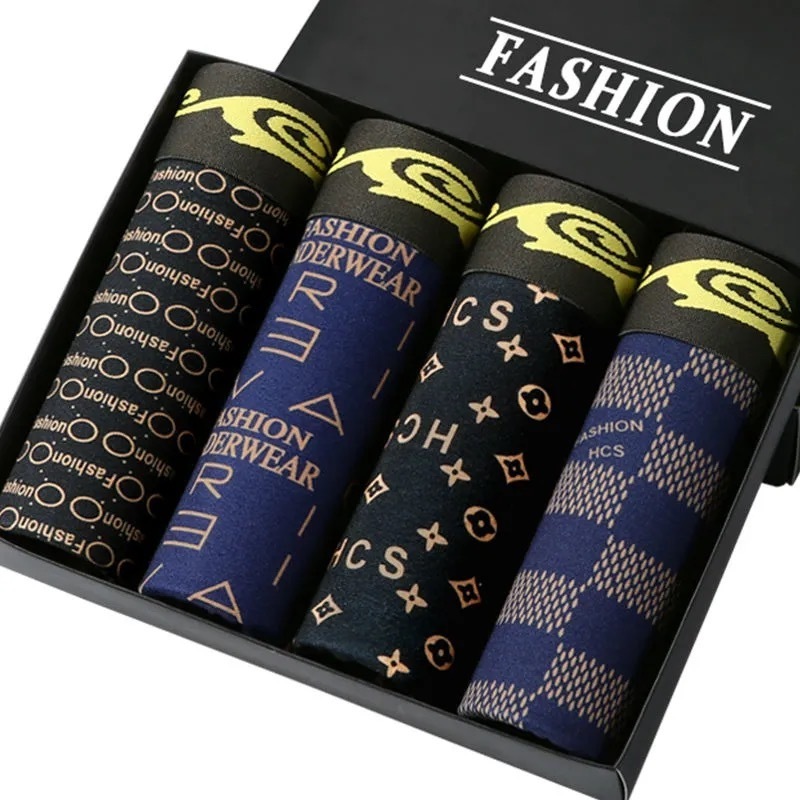 

Underpants Boxer Men Panties Breathable Comfortable Underwear Man Boxers Plus Size Elastic BoxerShorts Male Printed M 3XL 221119, 3pcs g05