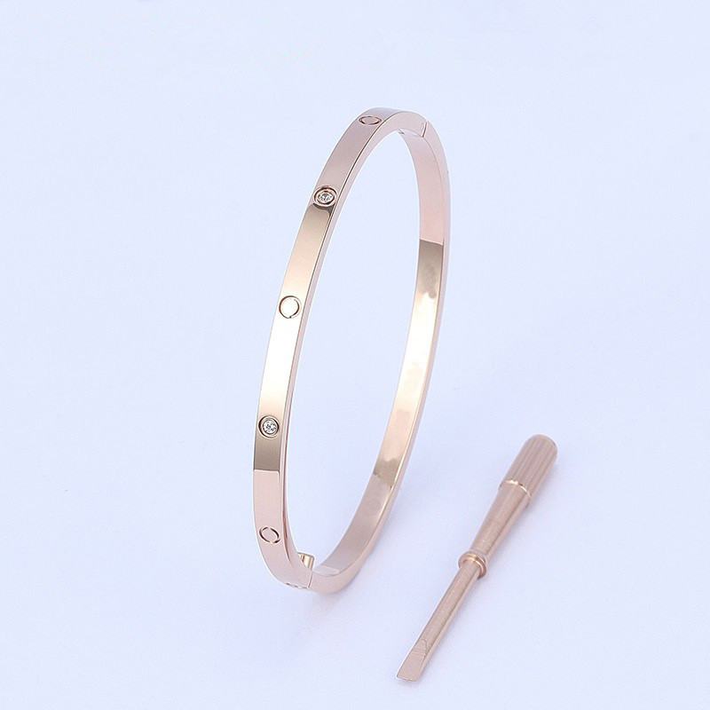 

diamond bangle bracelet screwdriver bangle charm love bracelets designer channe jewelry for women stainless steel unisex cjeweler men 18K gold plated bangles gift