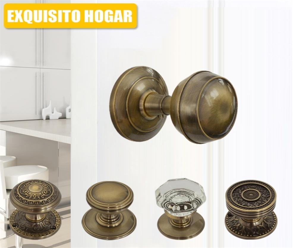 

Invisible Hardware Copper Knobs Concealed Side Background Pastoral Wooden Brass Crystal Door Handle 2010131711794