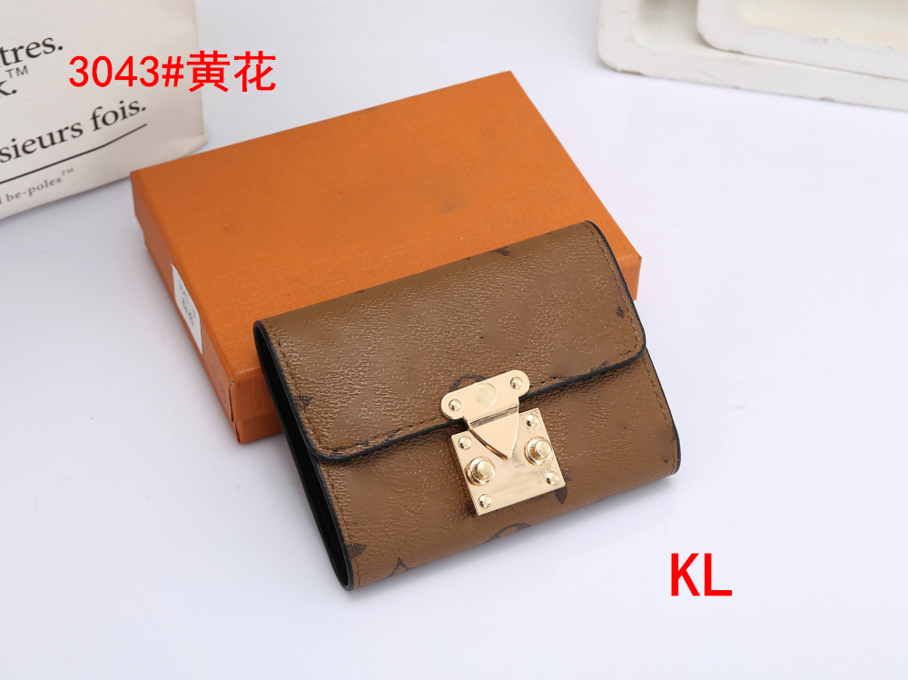 

Designer Wallet High Quality PU Leather Mens Credit Card Holder Multiple Men Short Wallet purse #3043 Damier 10CM Old Flower Yellow