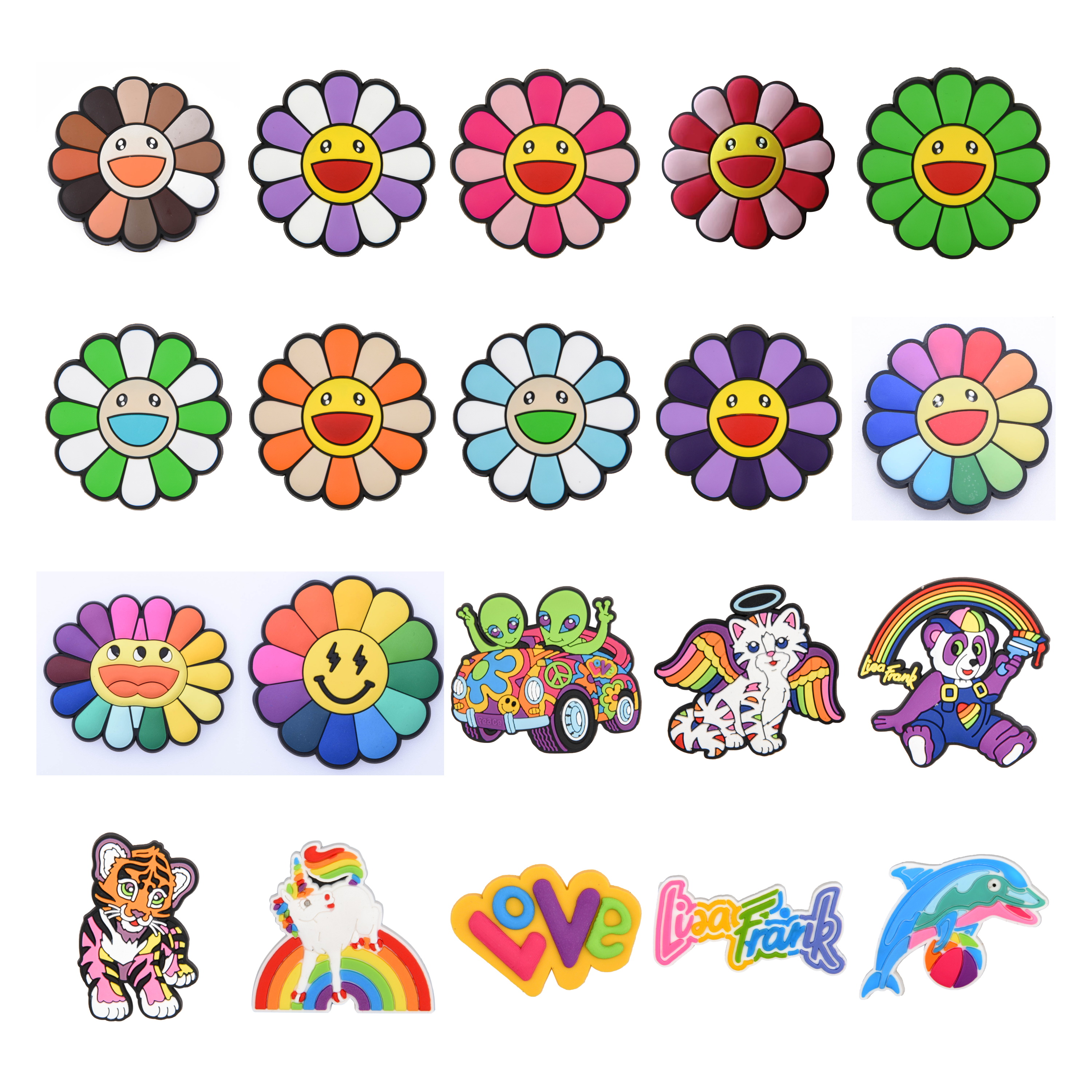 

Sunflower Frank Sunflower Croc Shoe Clog Sandals Charms Designer Pvc Decoration