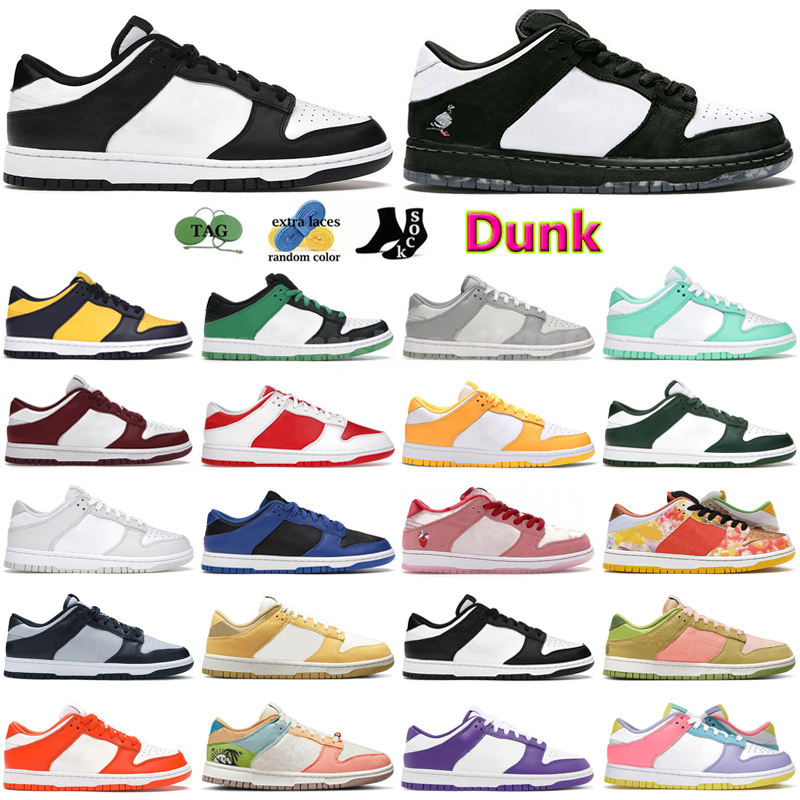 

2022 men women dunns Running shoes panda Black White sneakers Grey Fog UNC Vintage Green Laser Orange Syracuse Mummy Cherry Candy trainers Eur 36-46, Color 6