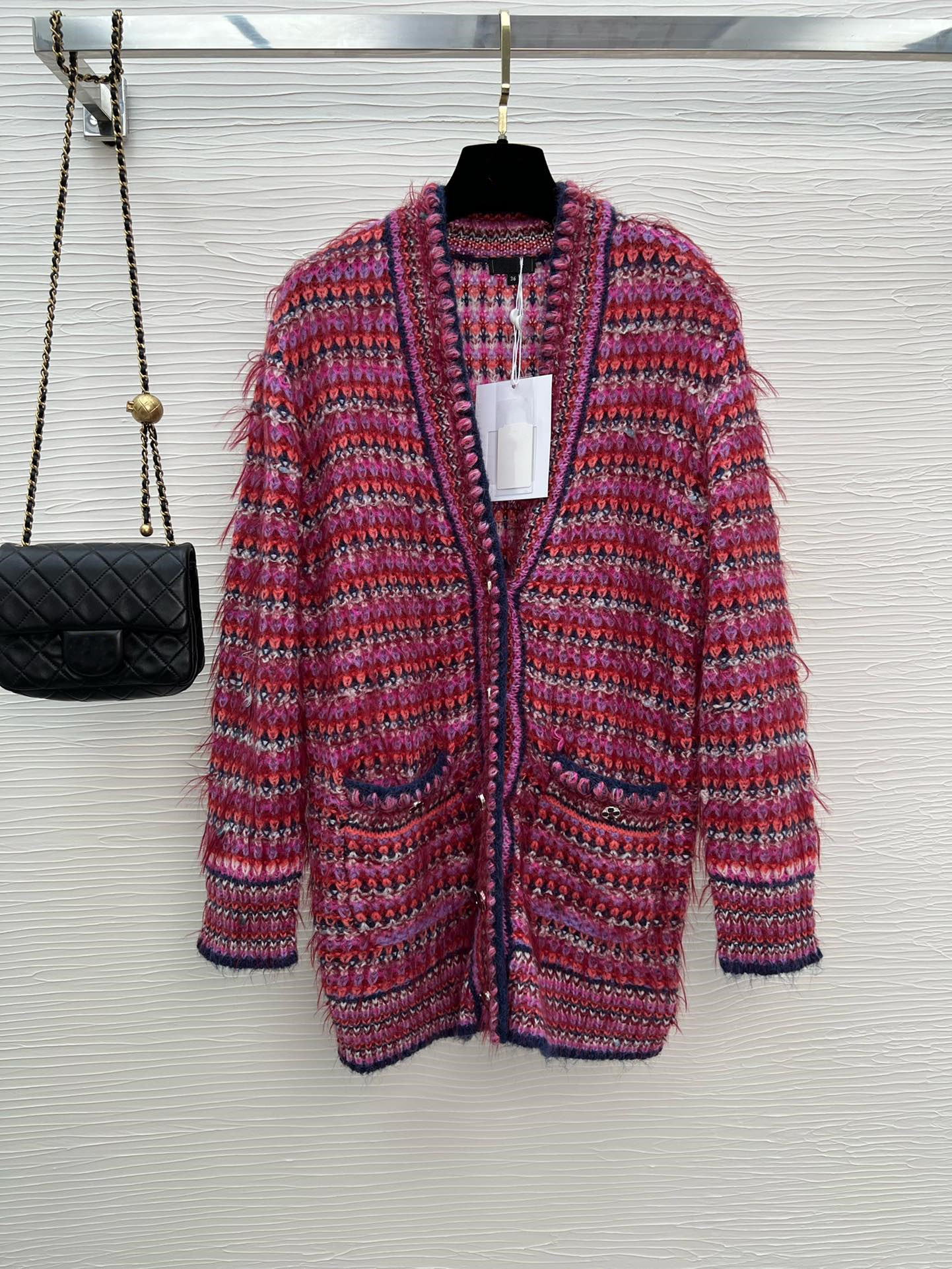

chan women's brand jacket OOTD New Autumn Winter jacket fashion brand sweater knitwear coat Spring casual top-grade brand logo cardigan Coat birthday Christmas Gift, Multi