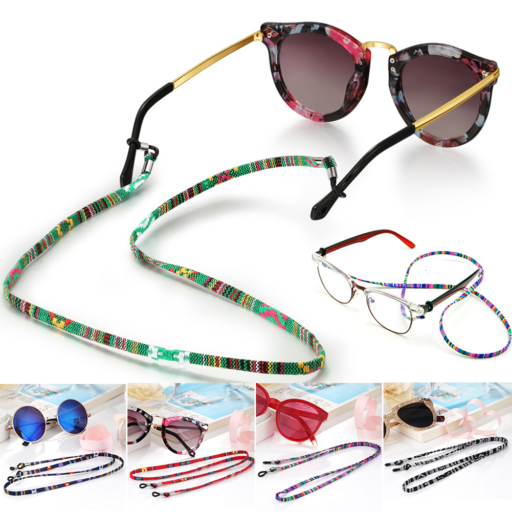 

Eyeglasses chains Practical Eyeglass Sunglasses Cotton Neck String Cord Retainer Strap Eyewear Lanyard Holder HighEnd Ethnic Rope Glasses Chain 221119