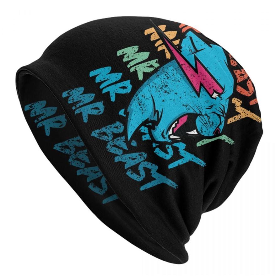 

BeanieSkull Caps Retro Vintage Mr Game Cap Funny Mr Gaming Beast Cool Adult Street Skullies Beanies Hats Spring Warm Head Wrap Bonnet K265Y, Black