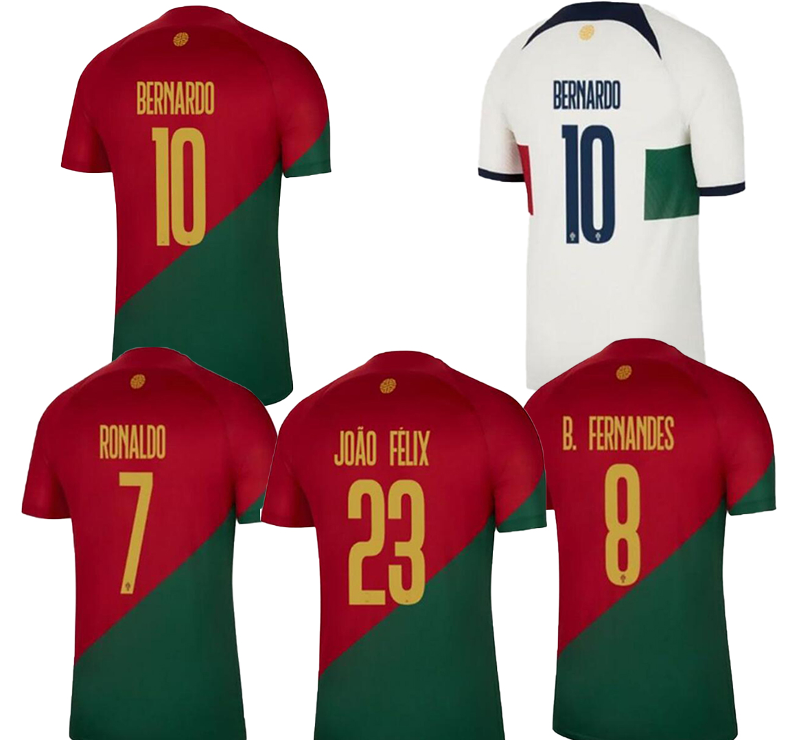 

10 Bernardo Soccer Jerseys 26 G.RAMOS 22 23 customized 17 Guedes 5 grelor 4 Ruben DIAS 3 Pepe 13 Danilo 9 Thai Quality 11 B.Fernandes 100th Anniversary black Jerseys, 22-23 away