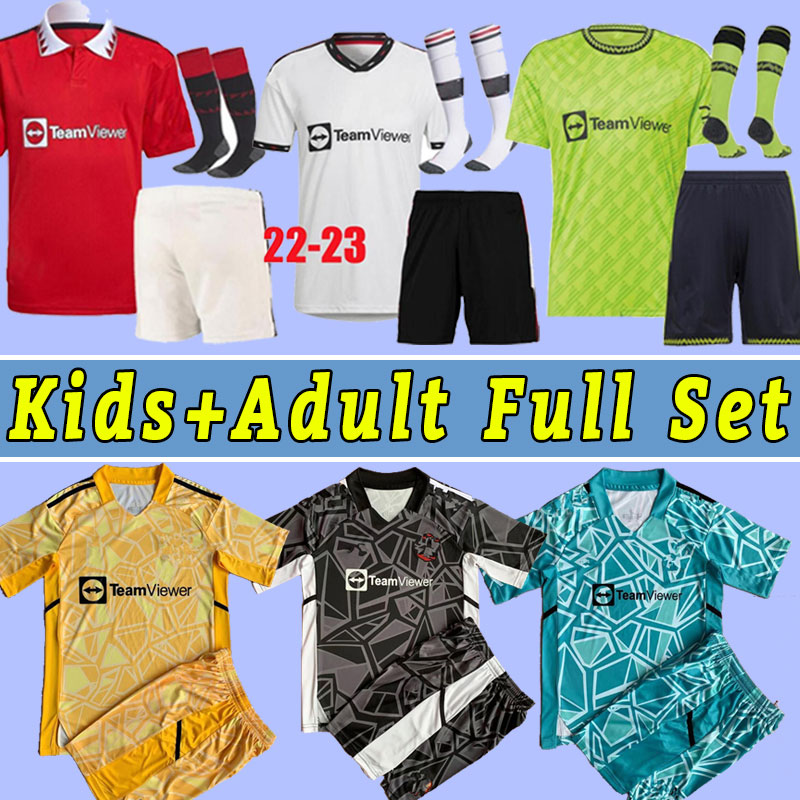 

Full kits socks 22 23 SANCHO MaNs UtDs soccer jersey ERIKSON MARTINEZ VARANE GREENWOOD RASHFORD MANCHESTEReS B.FERNANDES Malacia McTominay kids men child set, Goalkeeper+patch