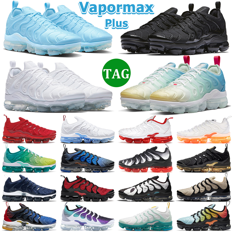 

TN Plus Running Shoes Men Women Triple Black White Red Beige Mint Foam Laser Blue Cool Grey Citrus Rough Green Since 1972 Mens Trainers Outdoor Sports Sneakers, 26