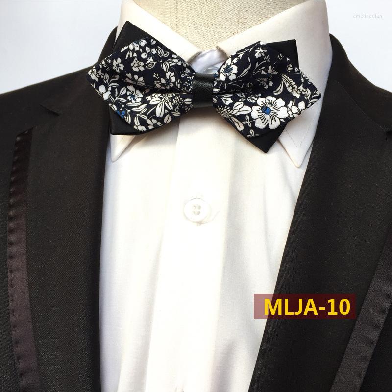 

Bow Ties Fashion Flowers Prints Cotton Tie British Men Casual Decoration