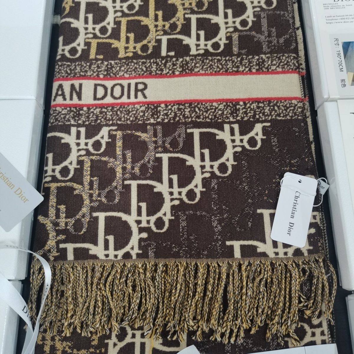 Dior Fashion Winter wraps Écharpe en cachemire unisexe pour hommes Femmes Designer haut de gamme Châles et écharpes à carreaux surdimensionnés Fo