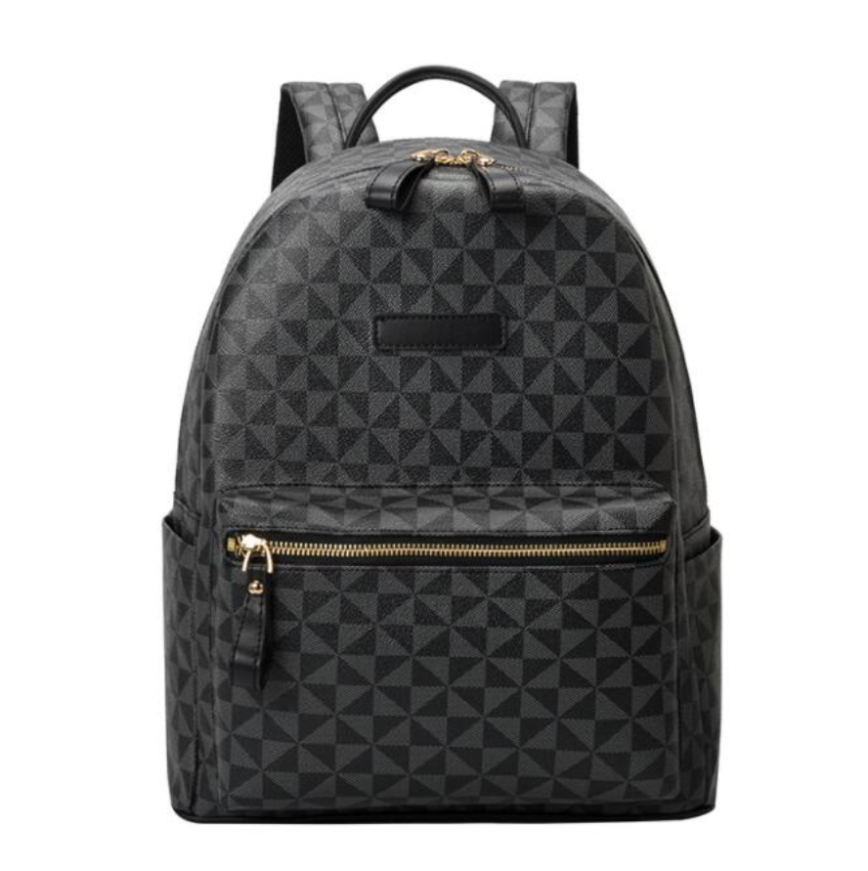 

designer luxury Backpacks CHRISTOPHER Handbag Shoulder Bags Black pu Leather Travelling Backpack Embossing Fashion water proof Shouler Bag 55 118, Color