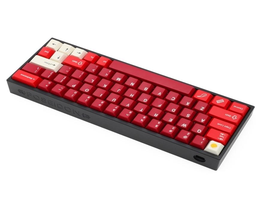 

Poseidon PSD60 Case Anodized Aluminium case for custom mechanical keyboard black siver grey Blue Red gh60 xd60 xd64 210610