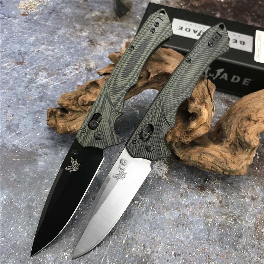 

Tactical Pocket Knife Benchmade 615BK Limited Edition Rukus Axis Coated Folding Knife- Hunting Camping Knives tools303f