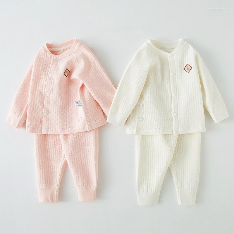 

Clothing Sets Baby Underwear Set Spring And Autumn Cotton Long Johns Born Clothes Monk Boys' Split Girl Outfit, Green