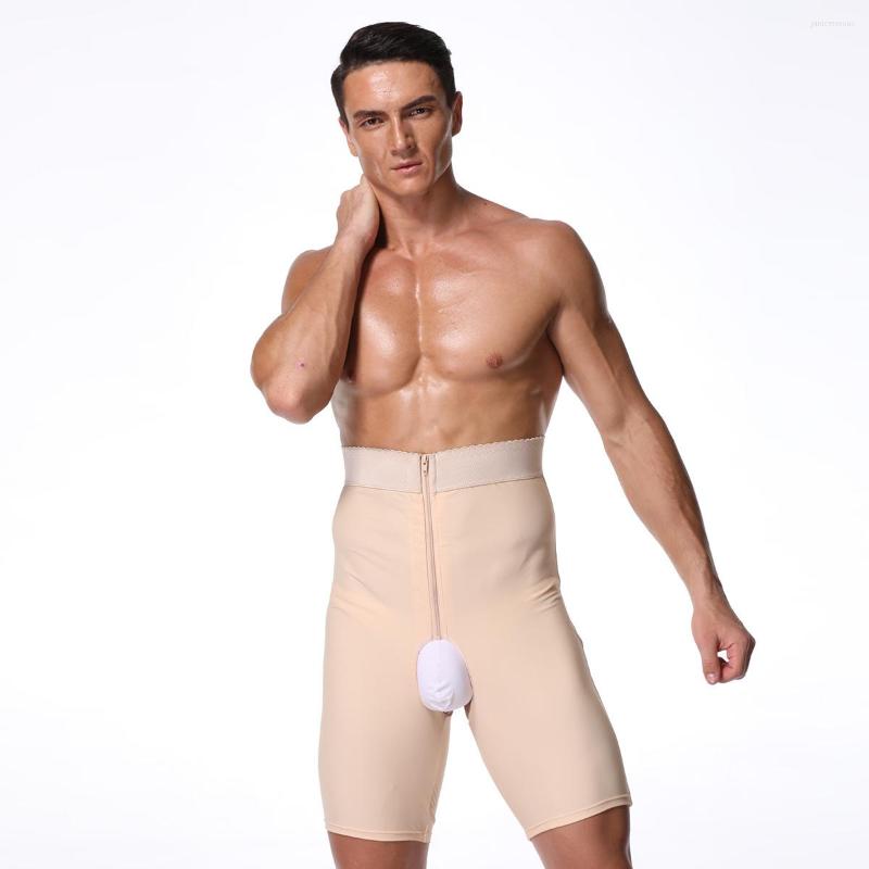 

Men' Body Shapers Men' Corset High Waist Belly Shorts Gay Sexy Costume Lenceria Hombre