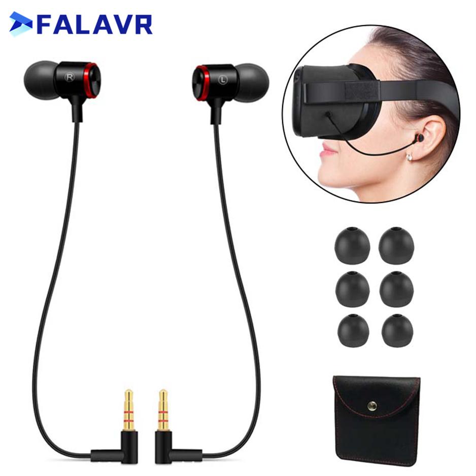 

VR In-Ear Headset for Oculus Quest 1 Noise Reduction Earphone 3D 360 Degree Sound Headphones VR Accessories Earbuds 3 5mm Connetor Leng253D