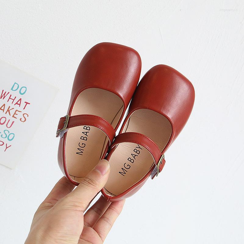 

Athletic Shoes Kids Classic Retro Red Baby Girls Leather Rubber Sole Toddler Girl Casual Dress Princess Children's, Black