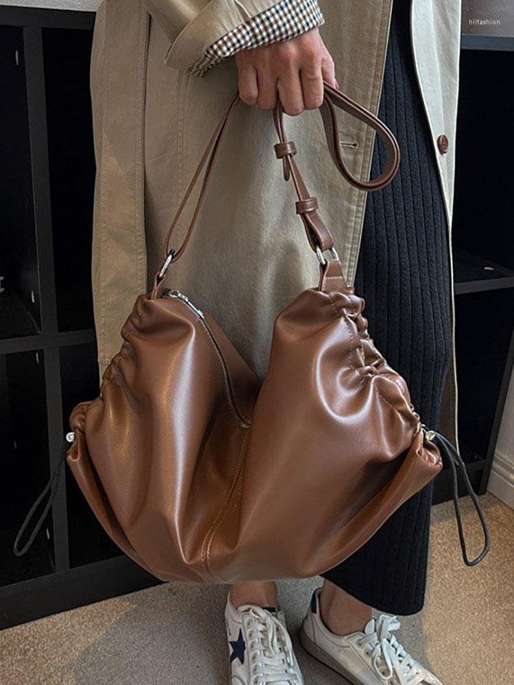 

Evening Bags Large Capacity Shopper Tote Bag For Women Pu Leather Female Handbags Designer Women's Shoulder Crossbody, Black