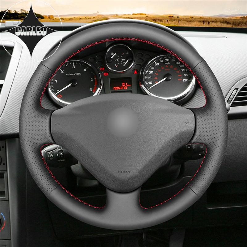 

Steering Wheel Covers Car Cover For 207 Expert Partner Berlingo Genuine Suede Leather Stitching Customized Holder