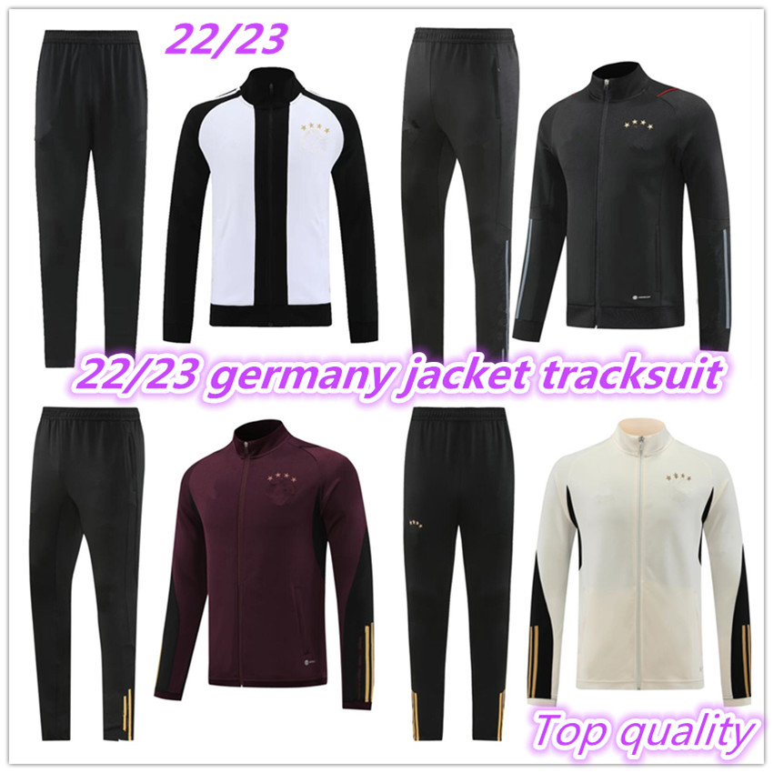 

2022 2023 Germany soccer jacket adult tracksuit survetement football 22 23 soccer training suit set long sleeves full zipper jackets