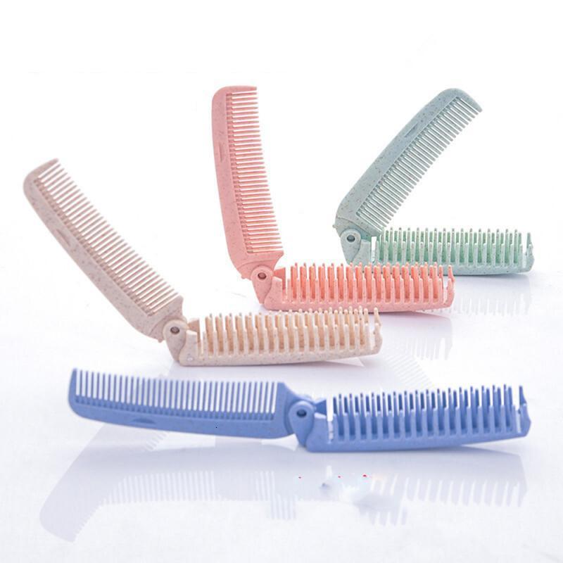 

Hair Brushes Portable Folding Comb Brush Pocket Travel Anti static s Wet Dry Bristles Handle Tangle Curly Scalp Massage 221119