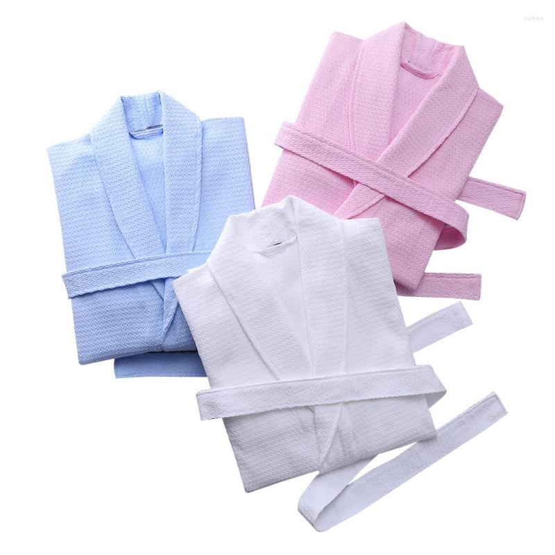 

Men's Sleepwear Summer Bathrobe Mens Kimono Robe El Cotton Solid Nightgowns Men's Suck Long Bath Towels Gown Male Lounge, Blue