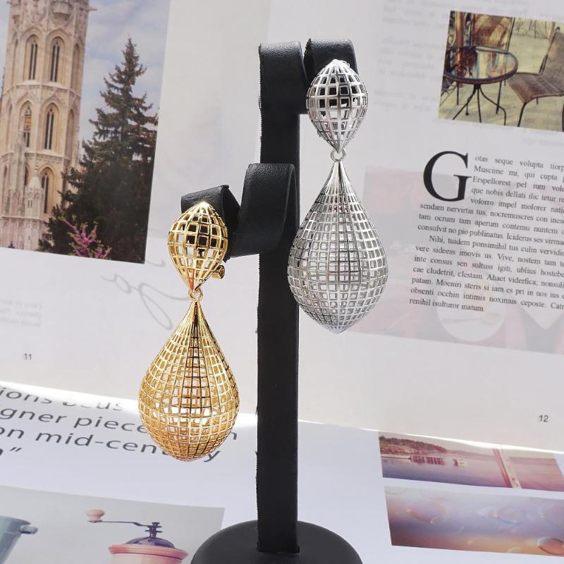 

Dangle Earrings Arrival Hollow Water Drop Long Stylish Earings Wedding Jewelry For Women Gifts