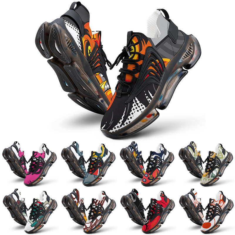 

2023 DIY Custom shoes Classic shoes Accept customization UV printing ai Breathable men women soft sports running sneaker, #11