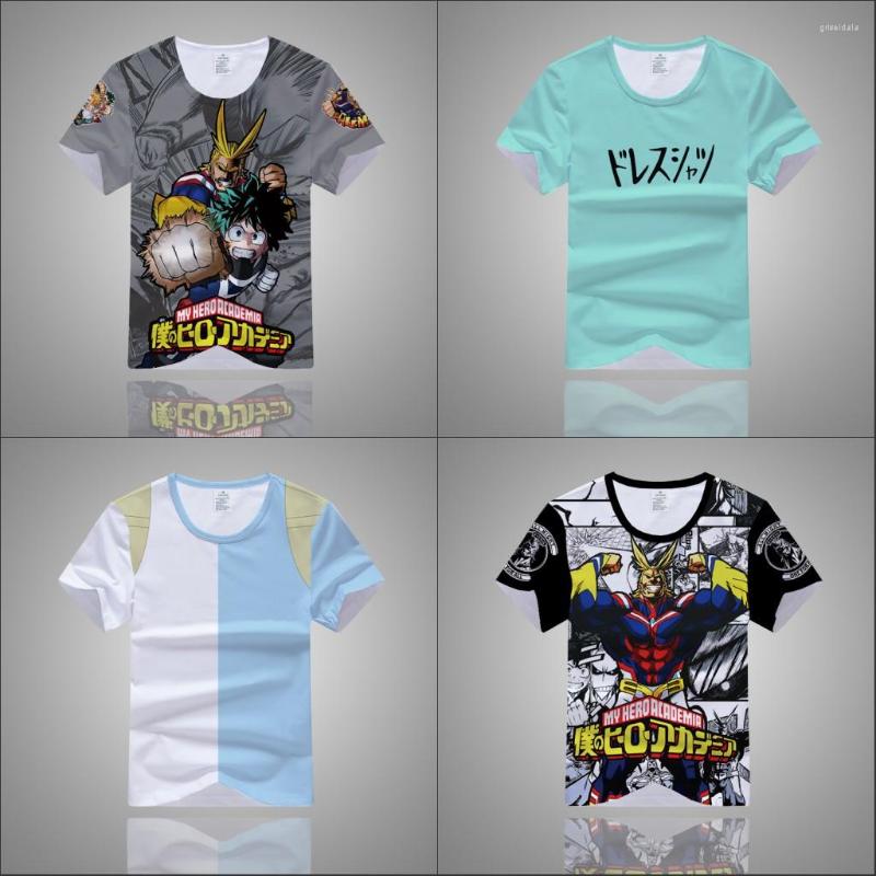 

Men's T Shirts Boku No Hero Academia 3D Print Shirt Japan Anime My Izuku Midoriya Cosplay Men T-Shirt Short Sleeve Tops Tees