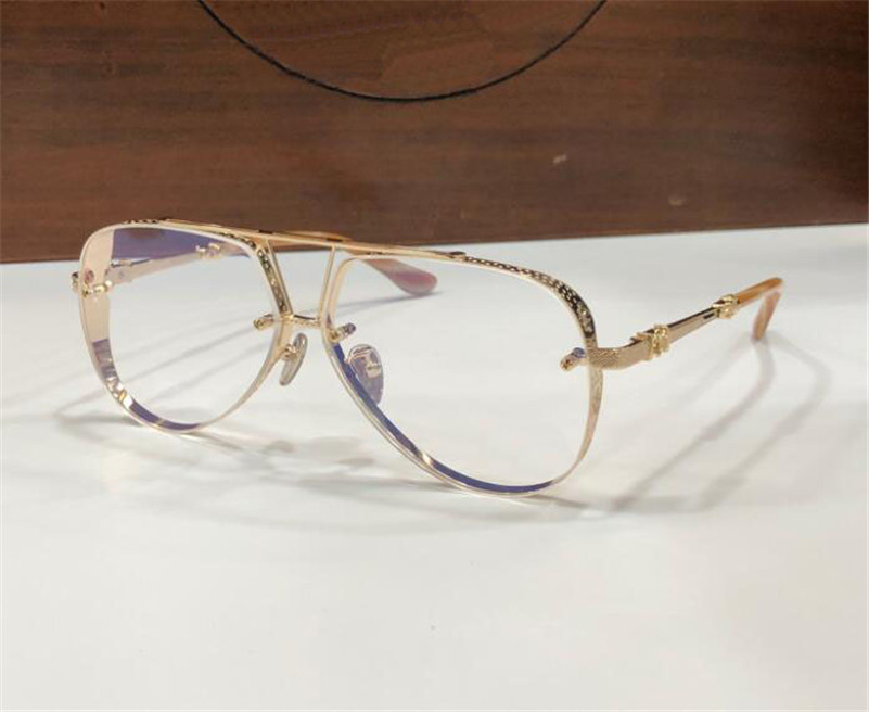 

New fashion design pilot metal frame optical eyewear 8155 retro simple and generous style high end glasses with box can do prescription lenses