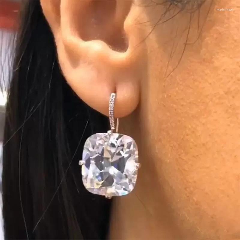 

Stud Earrings 2022 Arrival Luxury Cushion For Women Anniversary Gift Jewelry Wholesale E7576