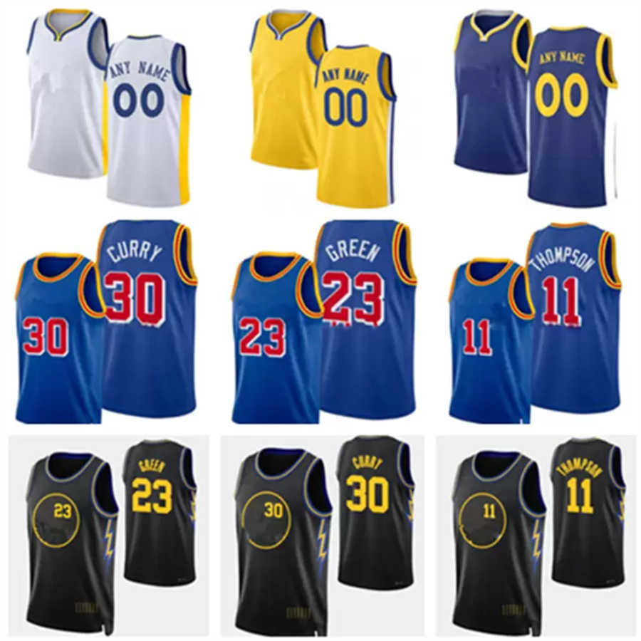

New 2002275th Custom Jersey Men Womens Youth Stephen 30 Curry Draymond 22 Wiggins Klay 11 Thompson 3 Poole 00 Jonathan Kuminga Basketball