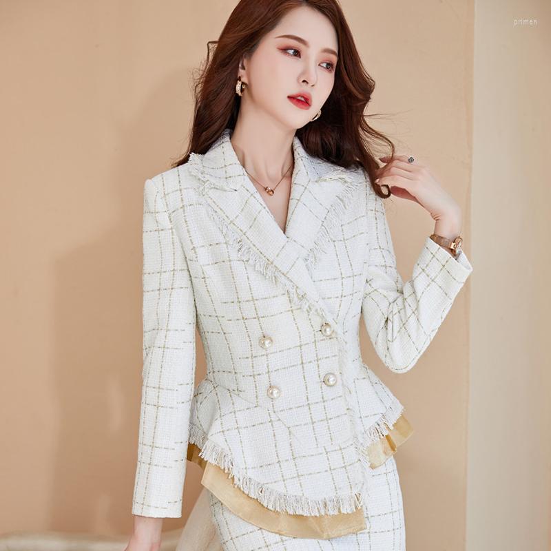 

Women' Suits High Quality Fabric Long Sleeve Blazers Jackets Coat Formal OL Styles For Business Women Blazer Ladies Outwear Blaser Tops, Black blazer coat