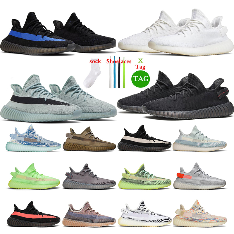 

Big size Designers 350 v2 running shoes for mens Outdoor women black bule bred green Cream White Dazzling Blue Tint sports sneakers trainers size 36-48