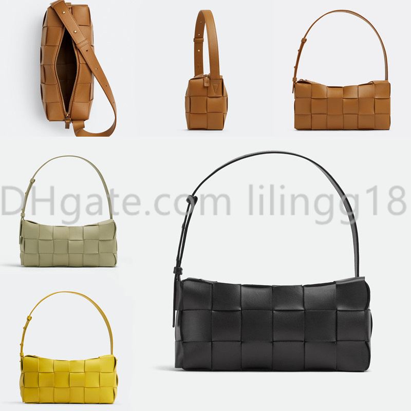 

Fashion Solid color weave bags BRICK CASSETTE SHOULDER BACKPACK women's casual handbag Luxury wallet womens Cross body bag Hobo Totes purses, Caramel color